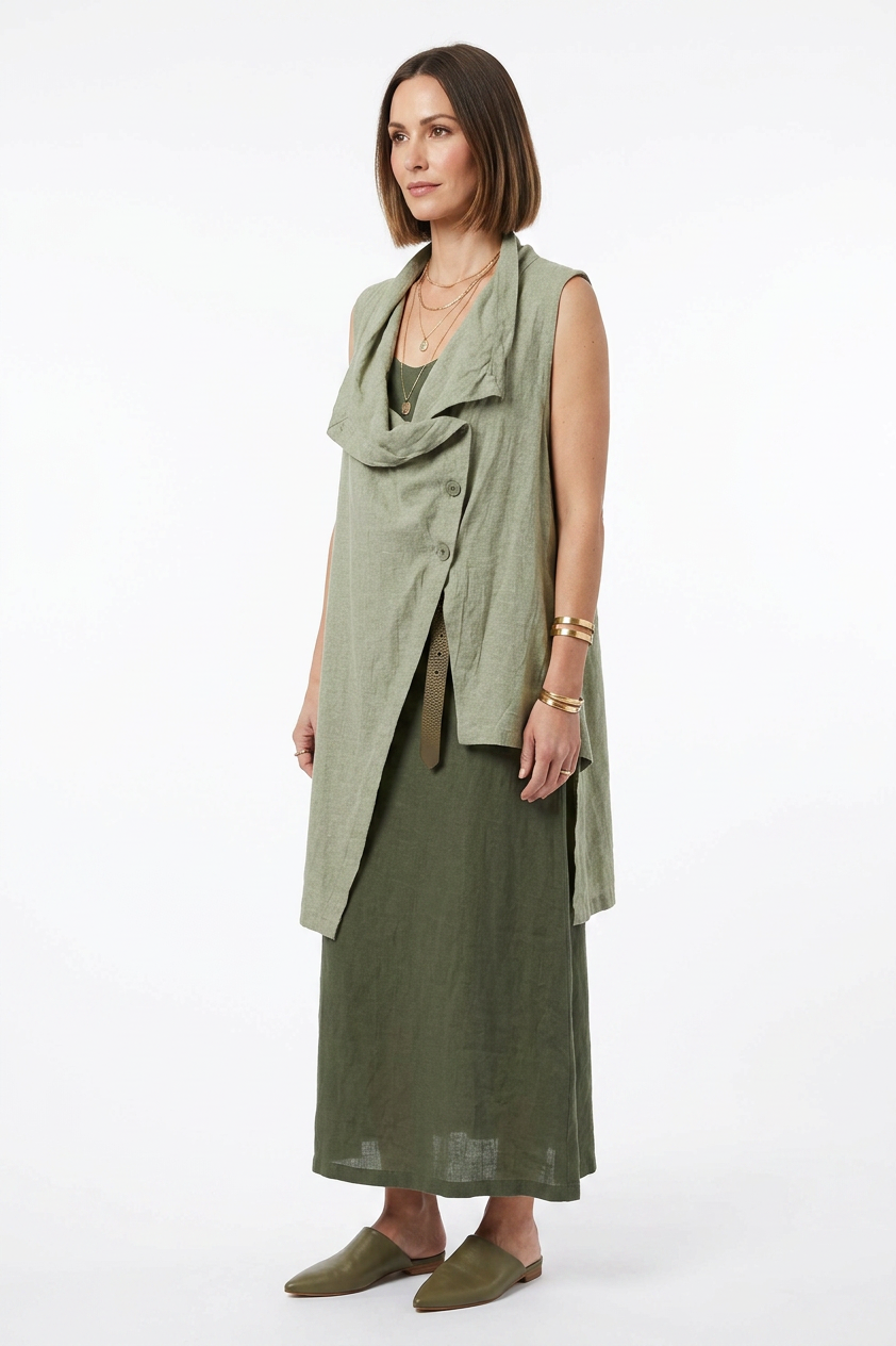Sleeveless Asymmetric Top