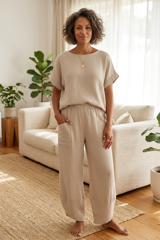 Cheesecloth Cotton Co-Ord Set