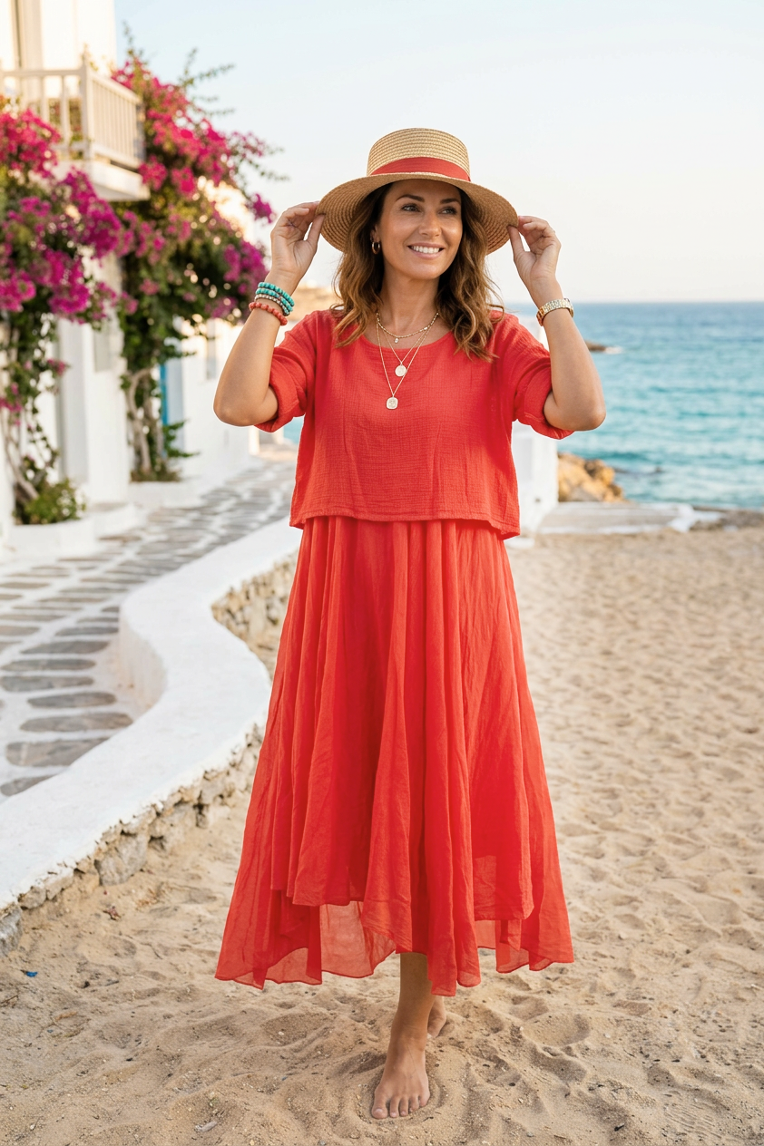 2 Piece Flare Dress