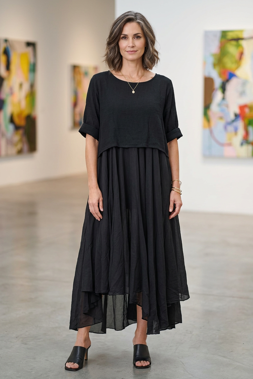 2 Piece Flare Dress