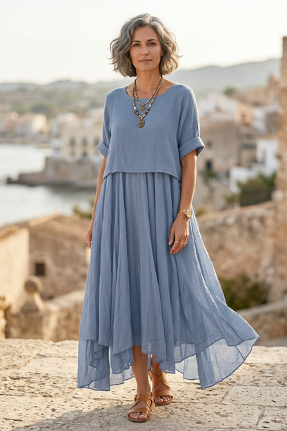 2 Piece Flare Dress