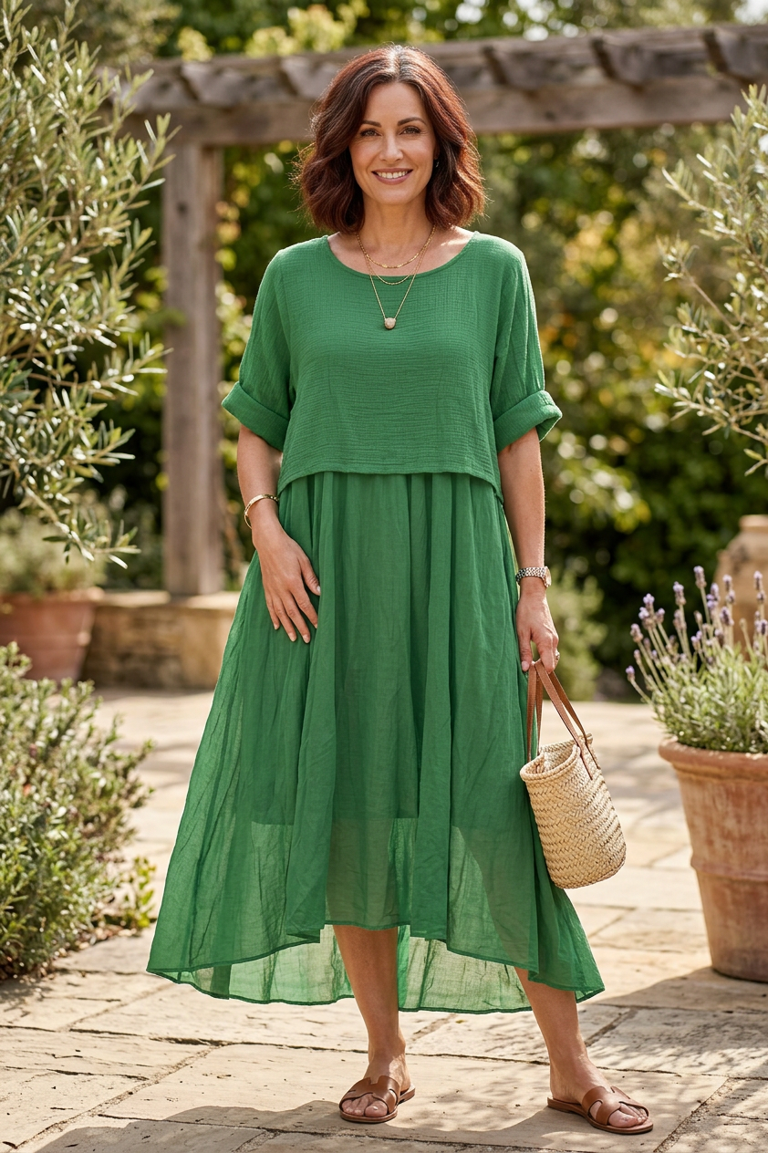2 Piece Flare Dress