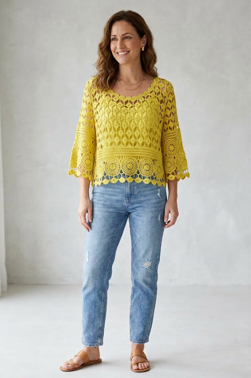 Crochet Top with Vest