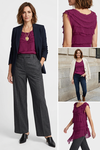 Sleeveless Rara Silk Top