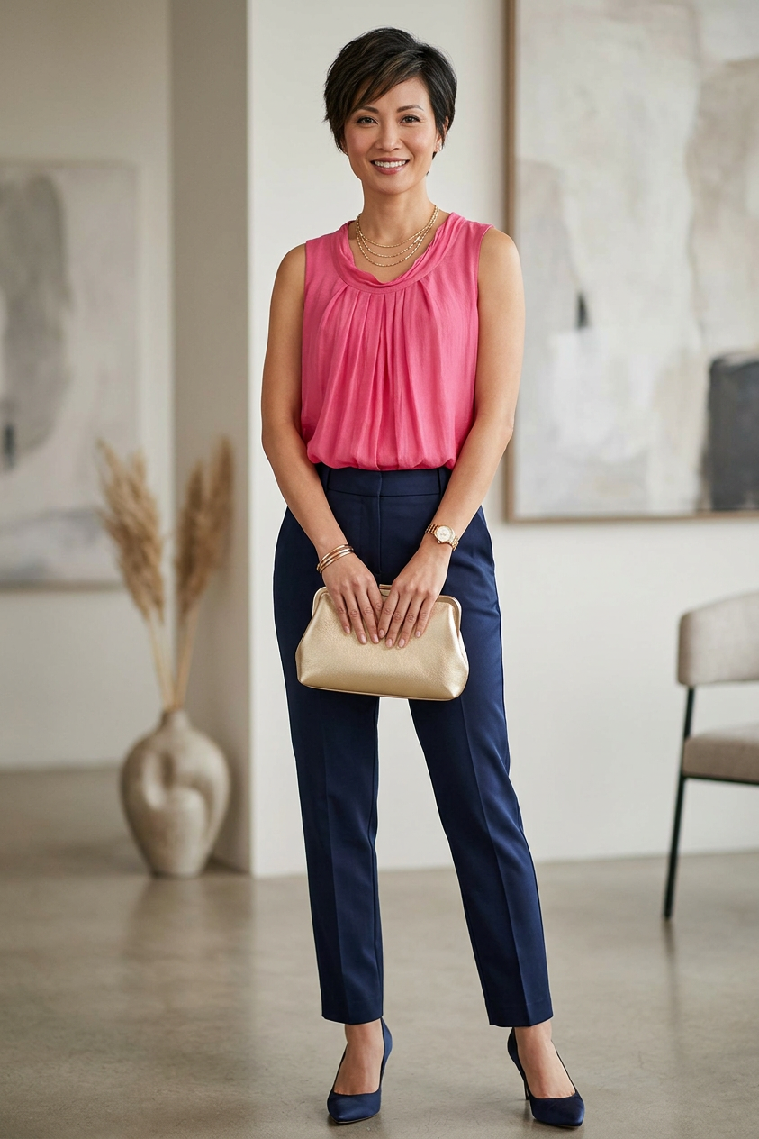 Puffball Silk Top