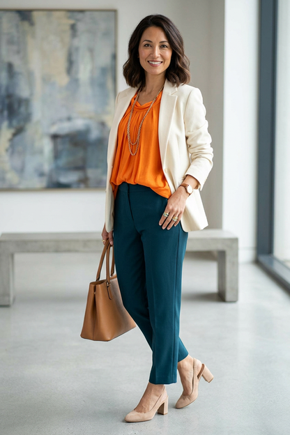 Puffball Silk Top