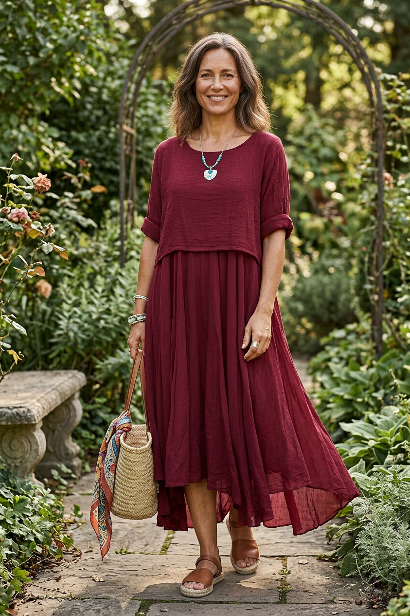 2 Piece Flare Dress