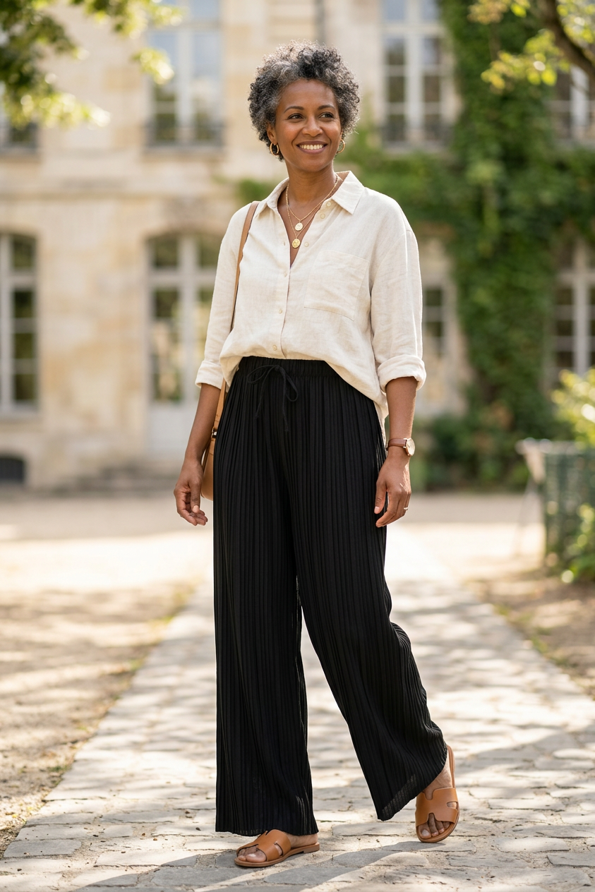 Pleated Trouser