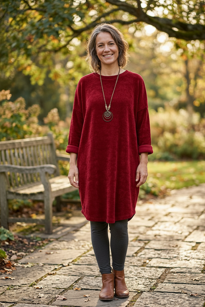 Chenille Necklace Dress