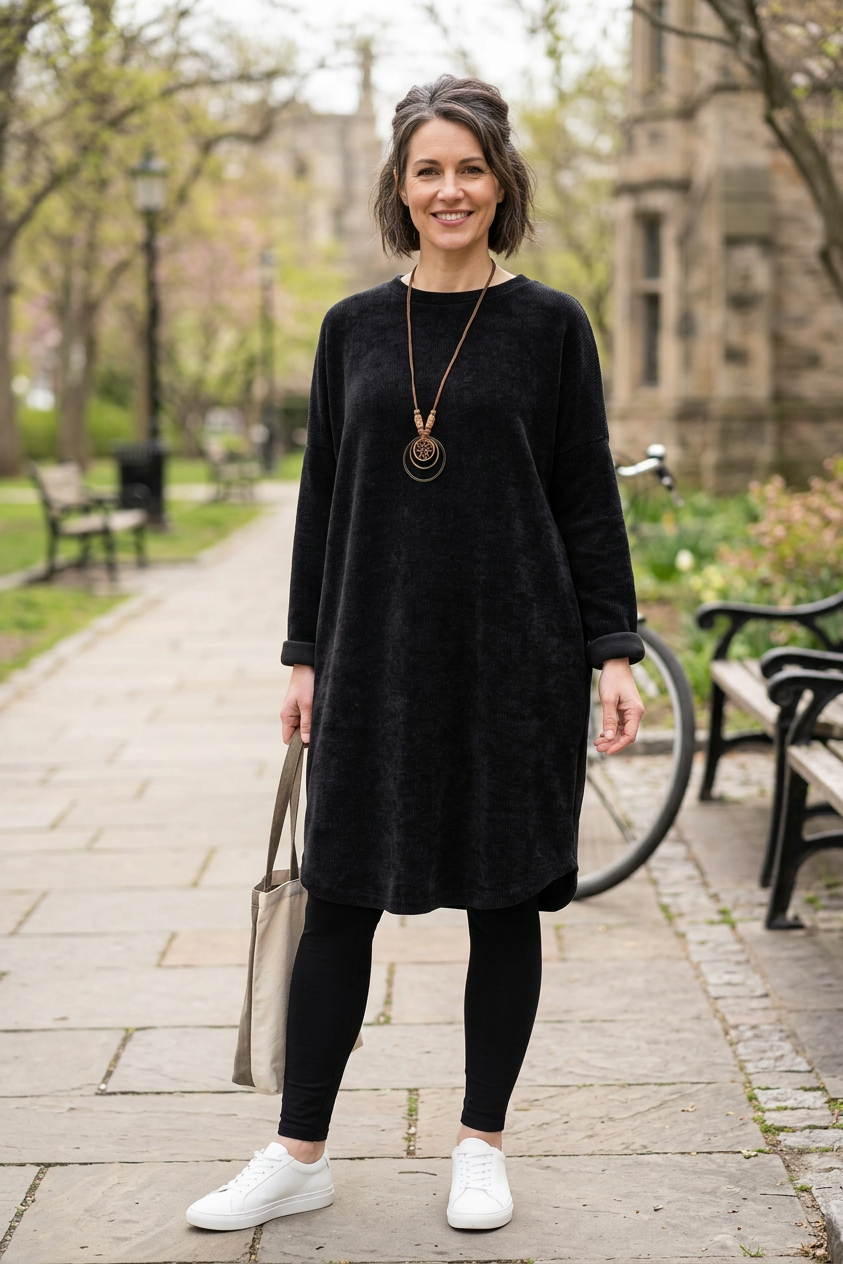 Chenille Necklace Dress