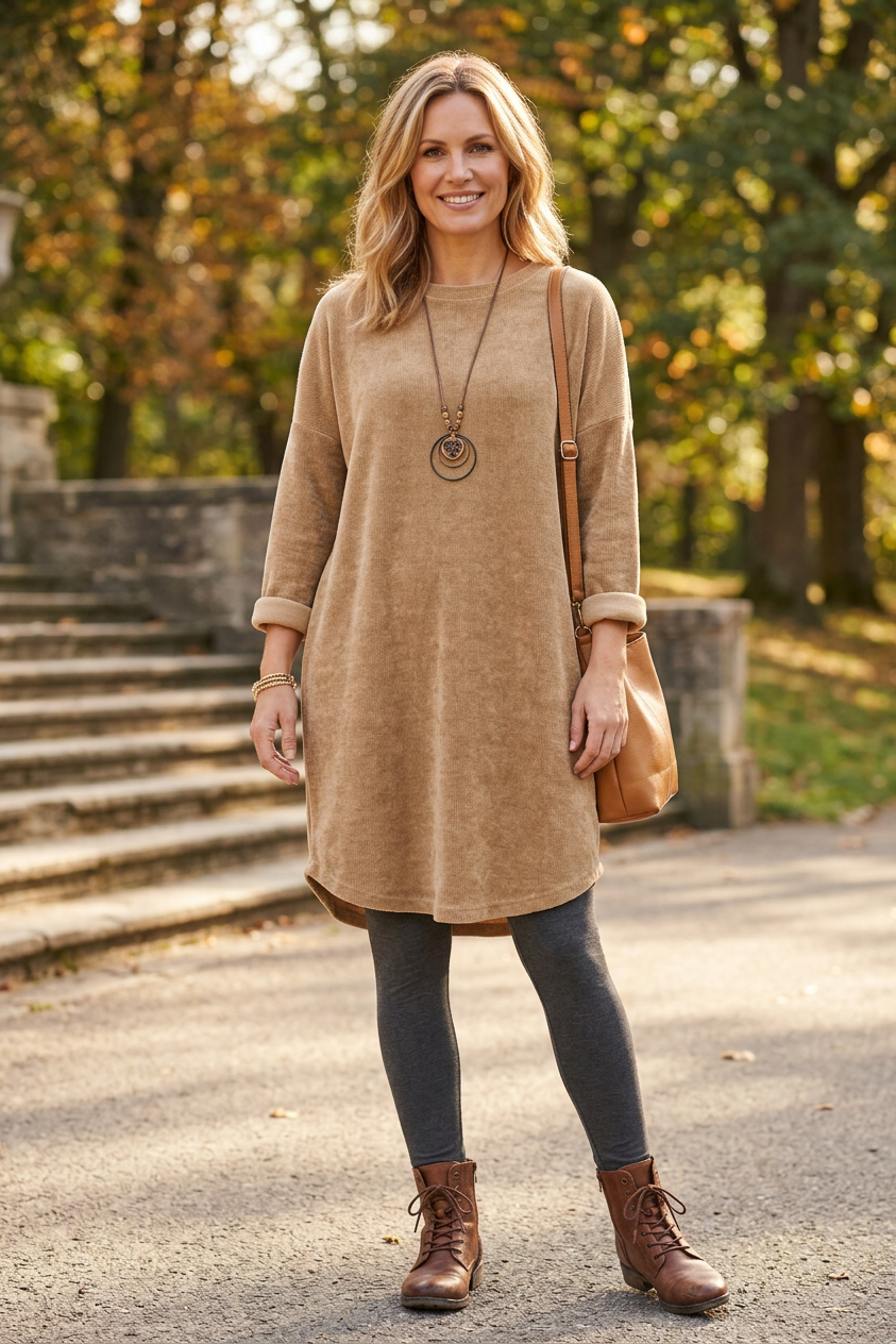 Chenille Necklace Dress