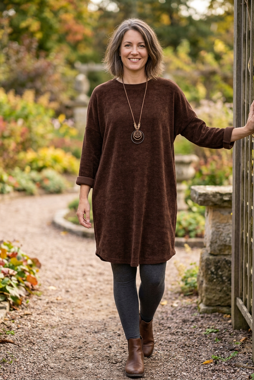 Chenille Necklace Dress