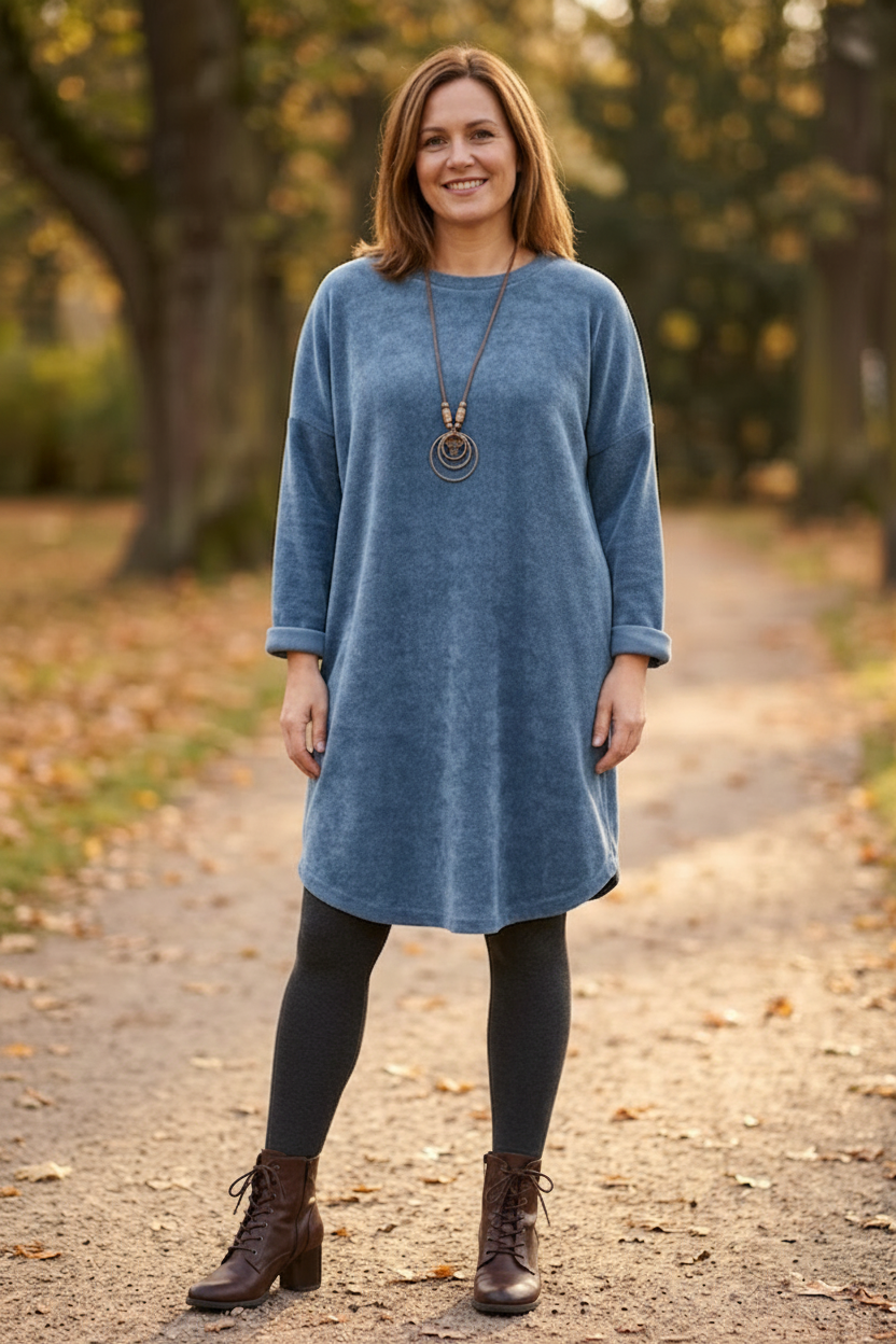 Chenille Necklace Dress