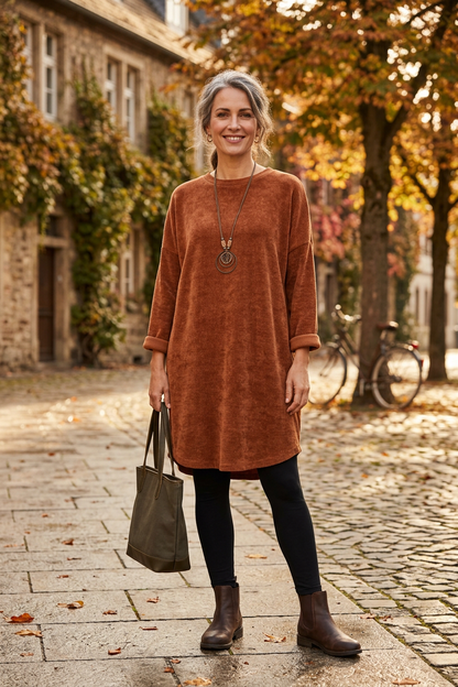 Chenille Necklace Dress