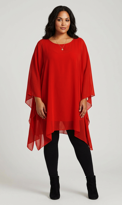 Batwing Flowy Kaftan Tunic