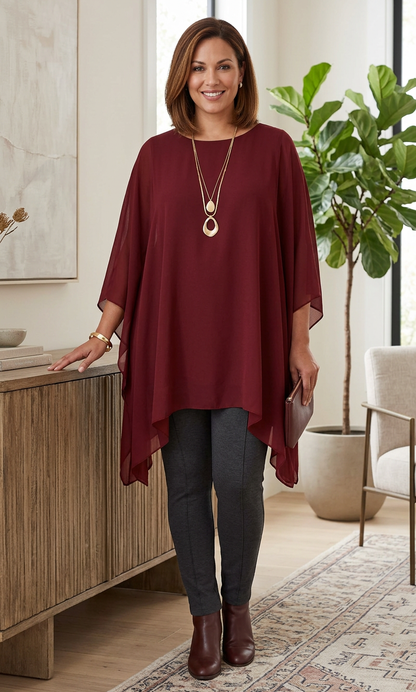 Batwing Flowy Kaftan Tunic