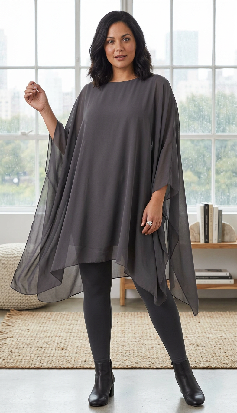Batwing Flowy Kaftan Tunic