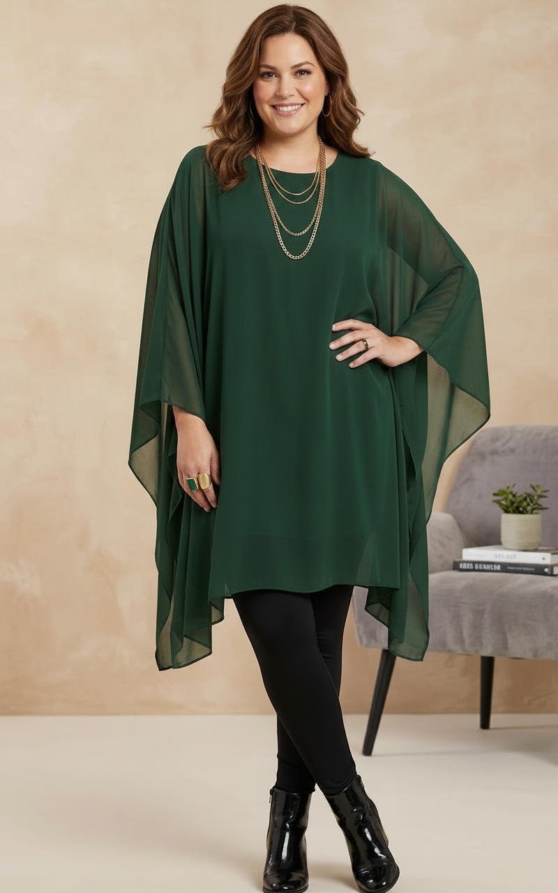 Batwing Flowy Kaftan Tunic