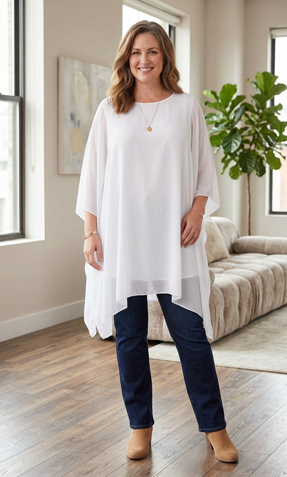 Batwing Flowy Kaftan Tunic