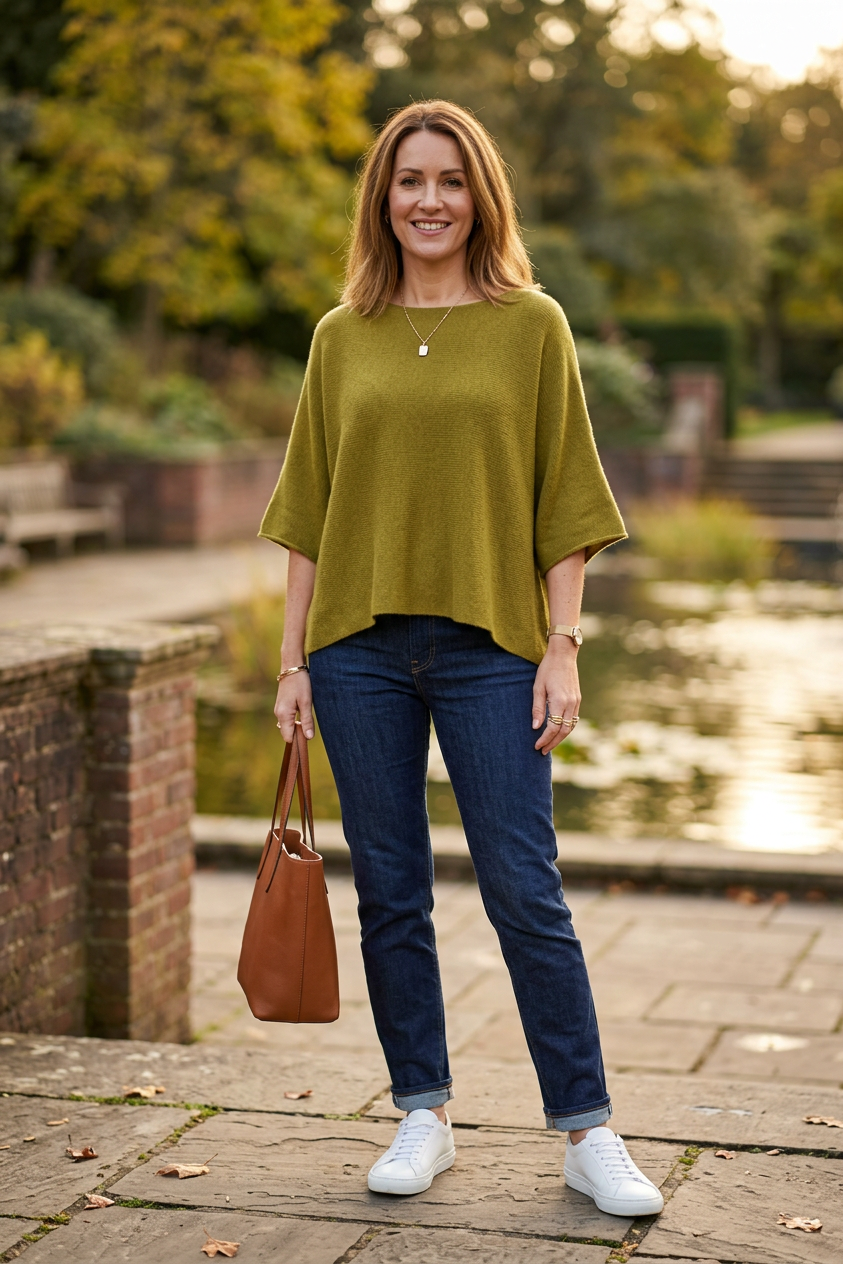 Batwing Short Sleeve Soft Knit Jumper