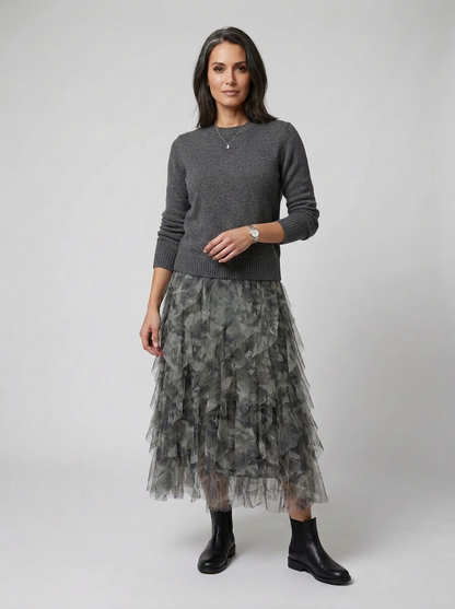 Camouflage Tulle Skirt