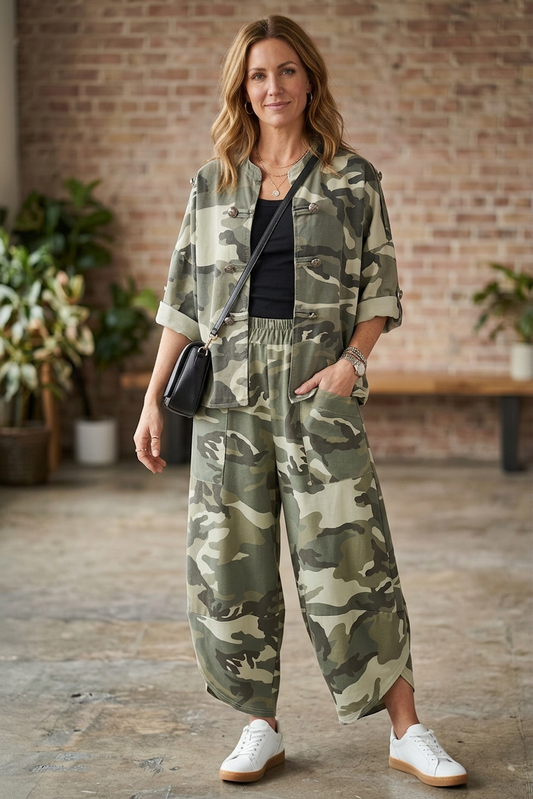 Tulip Ankle Camo Trouser