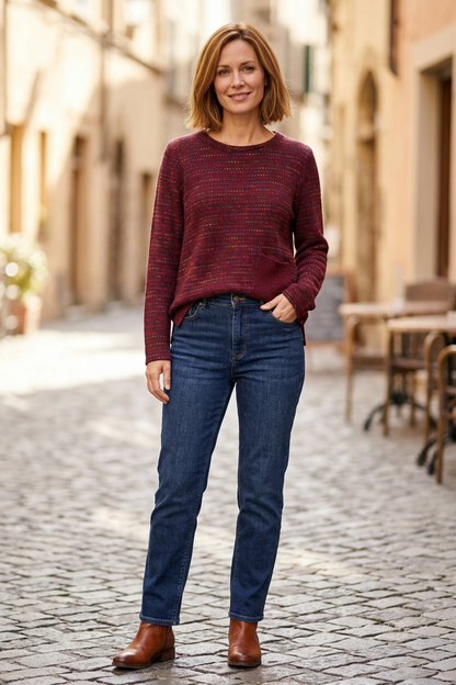 One Pocket Fleck Top