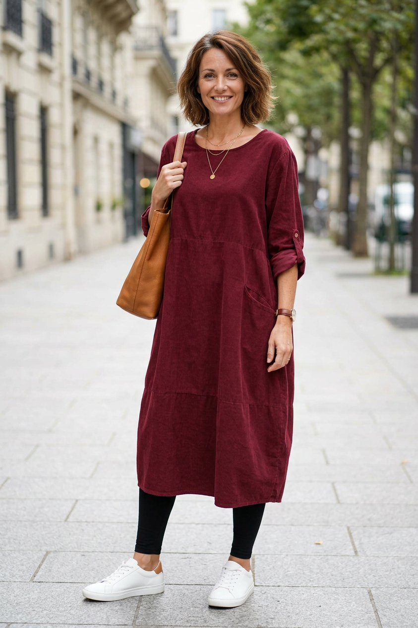 2 Pocket Corduroy Midi