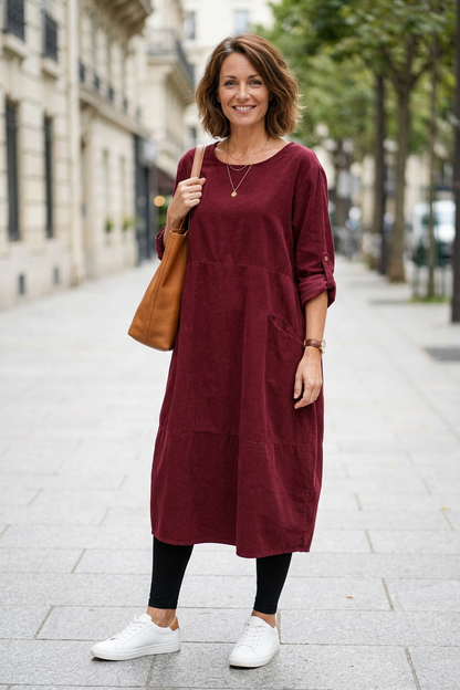 2 Pocket Corduroy Midi