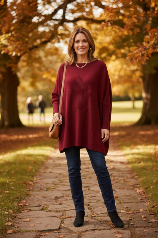 Ribbed Star Jumper