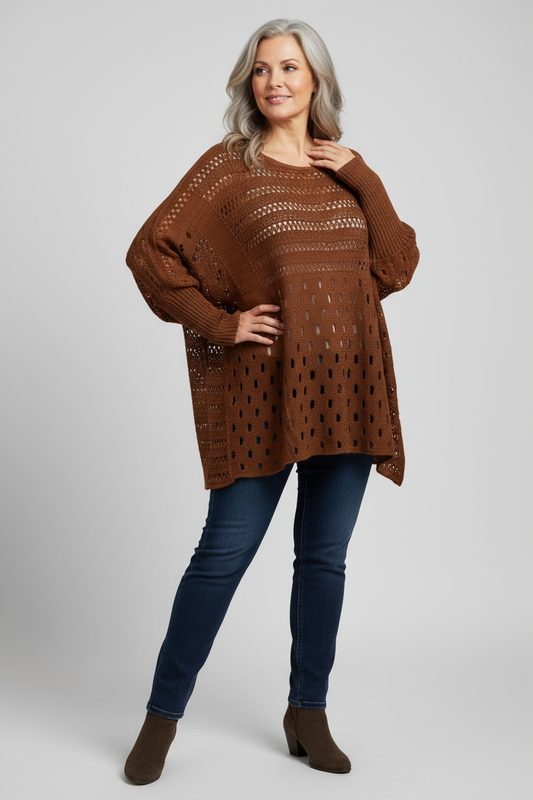 Crochet Knit Top