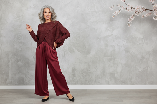 Crossover Lurex Top