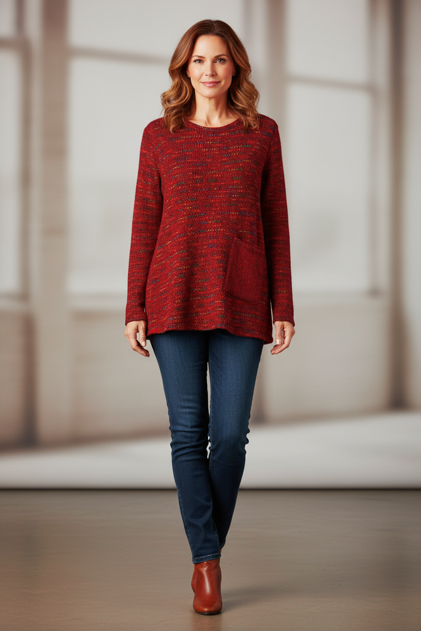 One Pocket Fleck Top