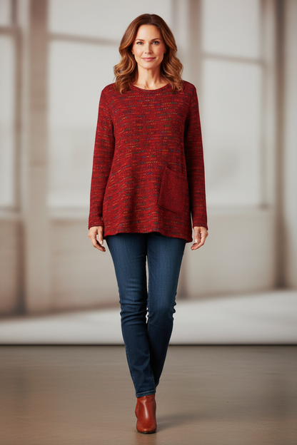 One Pocket Fleck Top