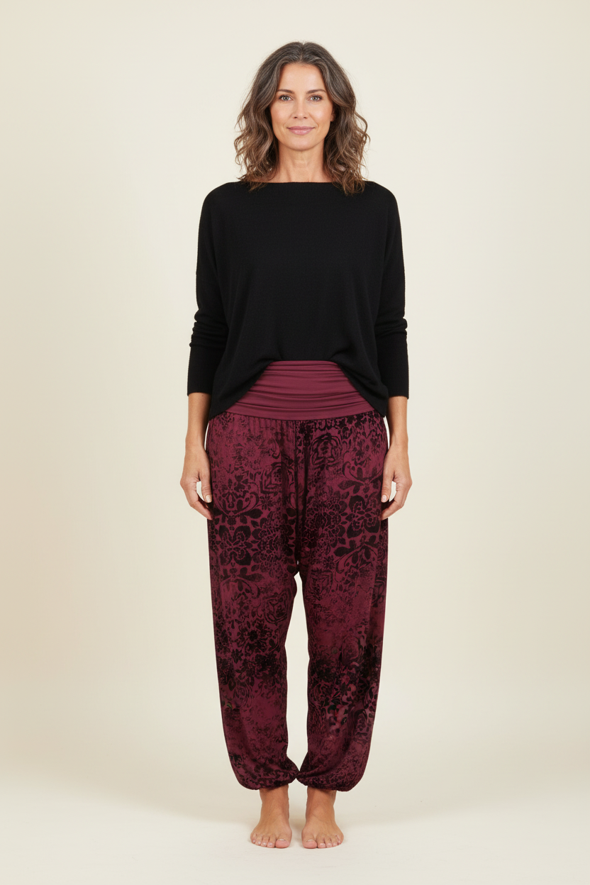 Floral Print Harem Trouser