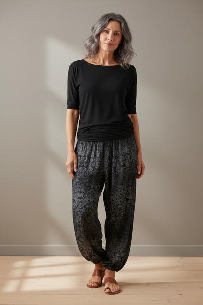 Floral Print Harem Trouser