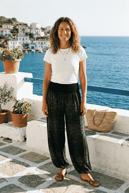 Floral Print Harem Trouser