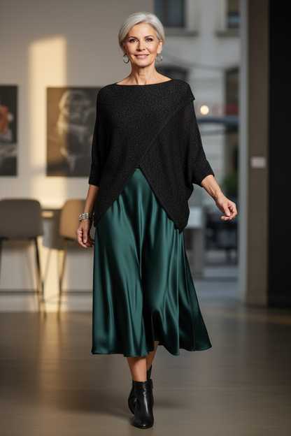 Crossover Lurex Top