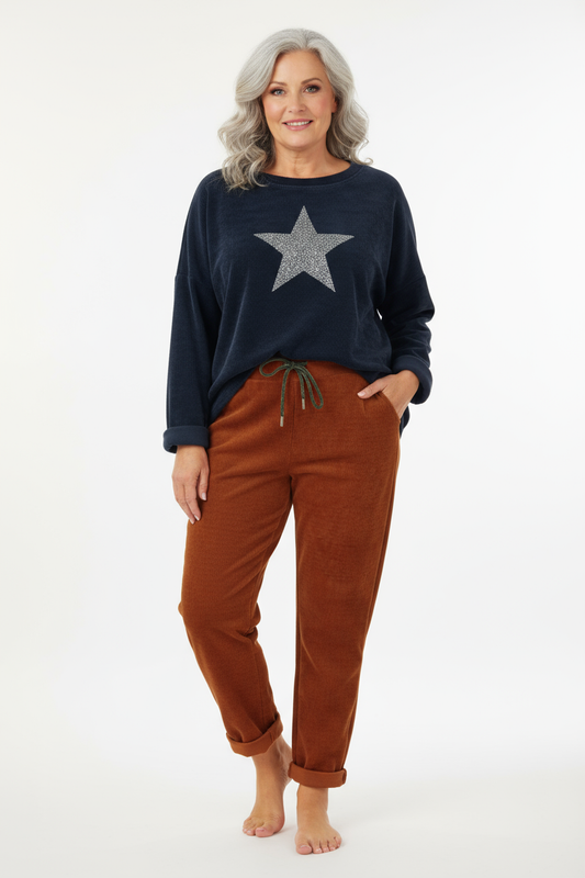 2 Pocket Chenille Trouser