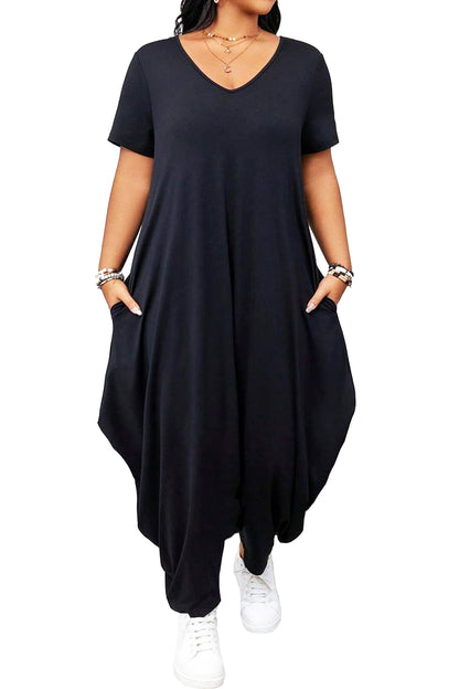 V Neck Jumpsuit