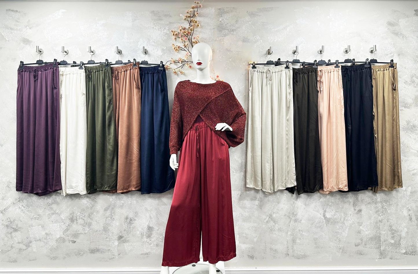 Satin Wide Leg Trouser