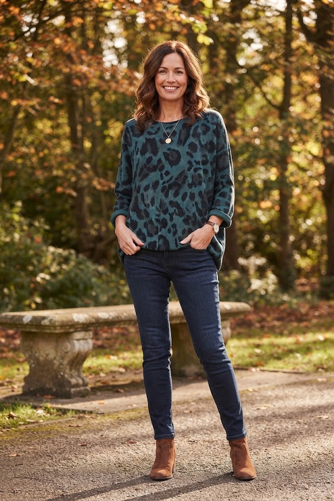 Leopard Print Lightweight Jumper
