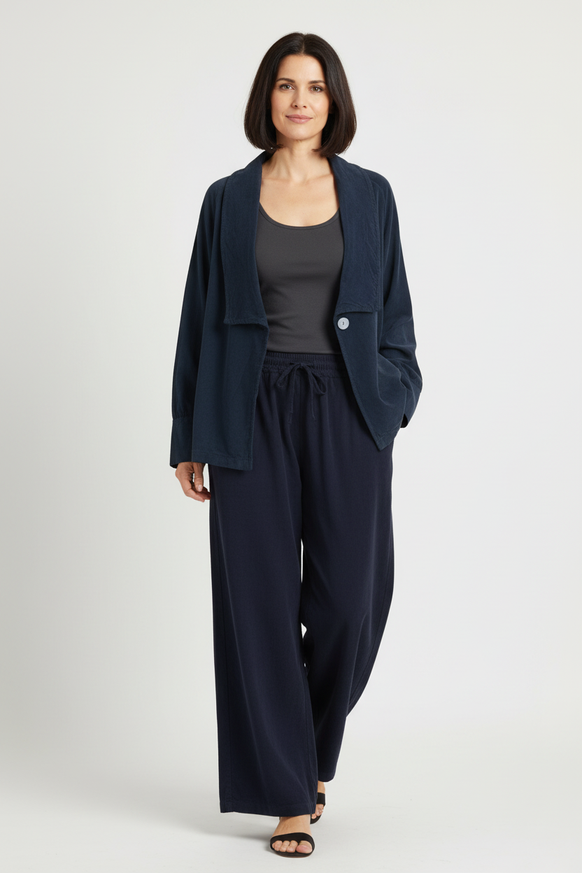 One Button Corduroy Jacket