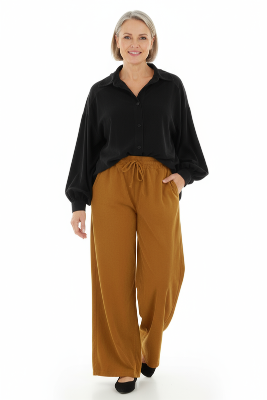 Wide Leg Corduroy Trouser