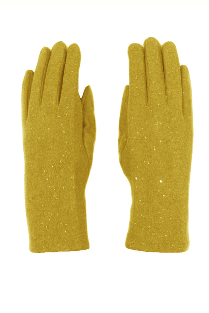 Glitter Detail Cashmere Fleece Gloves