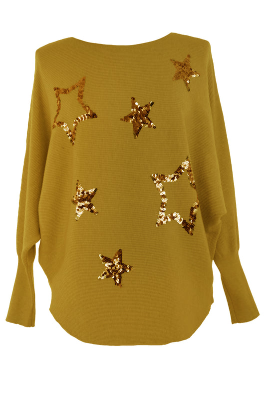 Sequin Multi Star Jumper