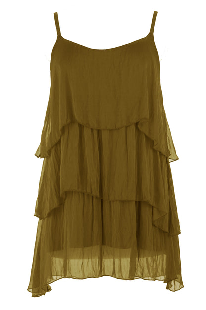 Ruffle Silk Top