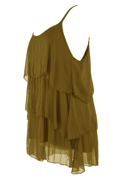 Ruffle Silk Top
