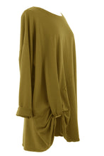 Load image into Gallery viewer, Ruched Detail Tunic Sweatshirt
