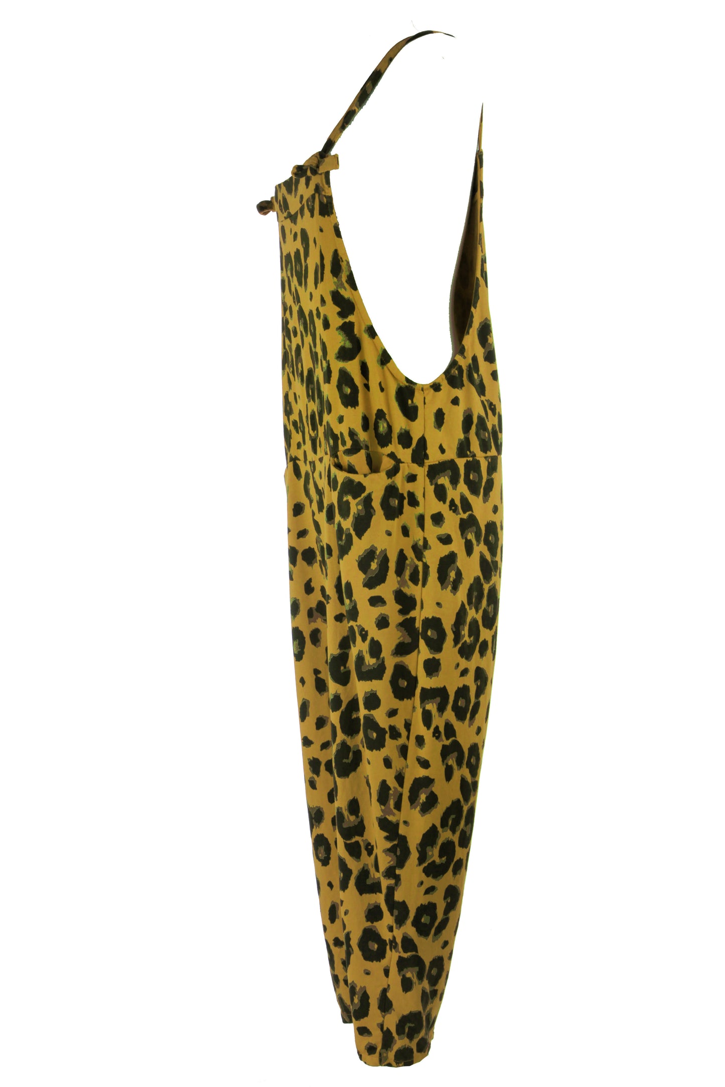 Leopard Jersey Dungarees